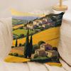 Wheat field cypress Cushion Cover Soft Plush Throw Pillow Cover  DoubleSided Printed Cushion Case  Cozy Sofa  Home Decor
