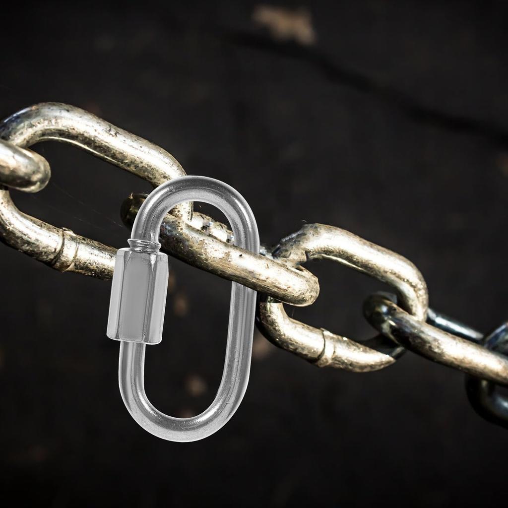 TOVINANNA 304 Stainless Steel Quick Link Chain Connector Set of