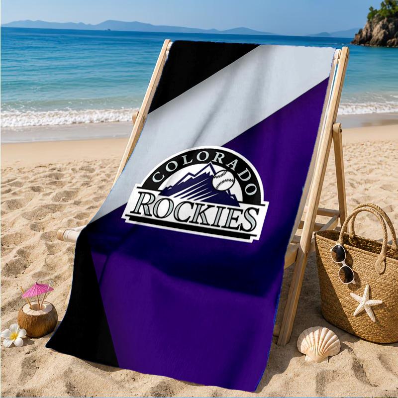 Rockies Baseball Beach Towel, Microfiber Beach Towel, Perfect For Pool, Beach, Travel, Home Decor Beach Party Fan gifts