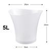 New Waterproof Plastic LED Ice Bucket 5L LED Light Up 4 Color LED Bars Nightclubs Champagne Beer Bucket