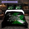 Celtic FC 3 Piece Bedding Set Soft Duvet Cover Set with Pillowcases Printed Bedroom Decor Set for Home