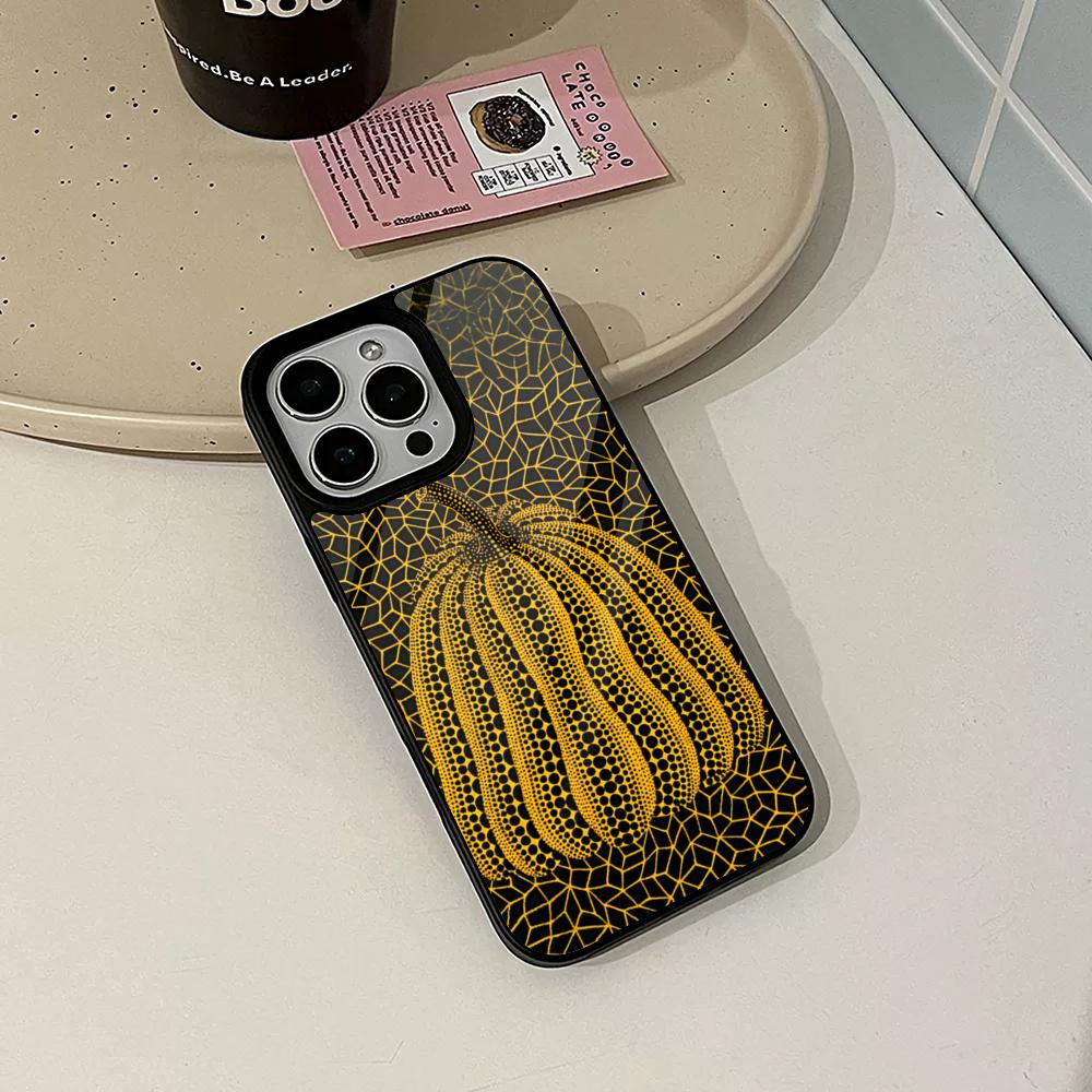Yayoi Kusama Phone Case for Iphone 17 16 15 14 Air 13 12 11 Pro Max Mini Plus Fundas Shell PC+TPU Cover