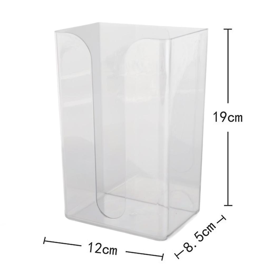 Wall Mounted Tissue Box Punch Free Tissue Holder Wall Hanging Mounted Translucent Toilet Paper Storage Box