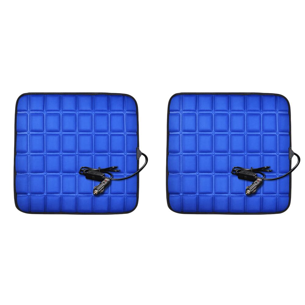 2PCS/1PC 12V Car Seat Heated Cover 40W Electric Heating Pads Anti-slip Front Seat Cushion Adjustable Temperature Winter Pad