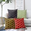 Polyester Colorful Geometric Pillow Case Combination Home Sofa Cushion Pillow Case