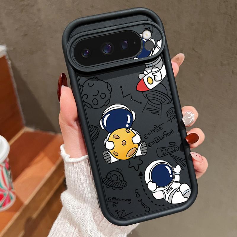

Для Google Pixel 9 Pro XL 8 7 Pro 8A 7A Противоударный чехол из мягкого силикона Чехол Чехол для телефона с мультяшным принтом астронавта Для Google Pixel 7 Pro Google Pixel 7 Pro