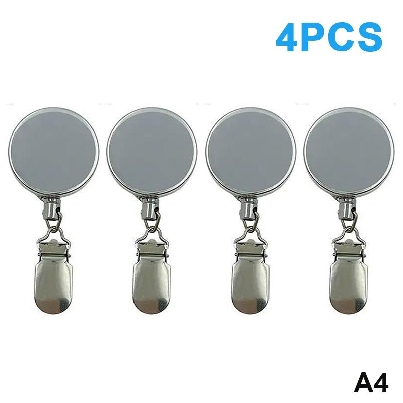 1/2/4Pcs Retractable Towel Rack Automatic Rebound No Drilling Self-Adhesive Wall-Mounted Hand Towel Holder With Strong Clips