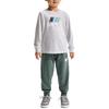 Lässiger Sportanzug Rundhalsausschnitt Hautfreundlich Langarm Bequem Weiche Hose 2-teiliges Set Kinderanzug IU5342-398