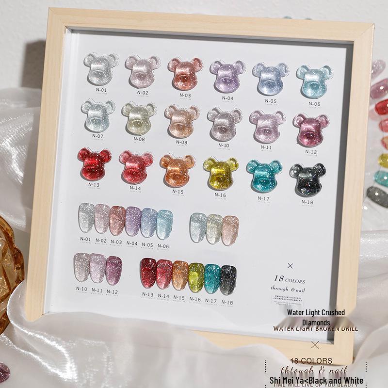 

Blink Flash Гель-лак с эффектом «битого алмаза»: Прозрачный нюдовый, Мерцающий розовый, Нежный прозрачный ледяной для весны/лета.