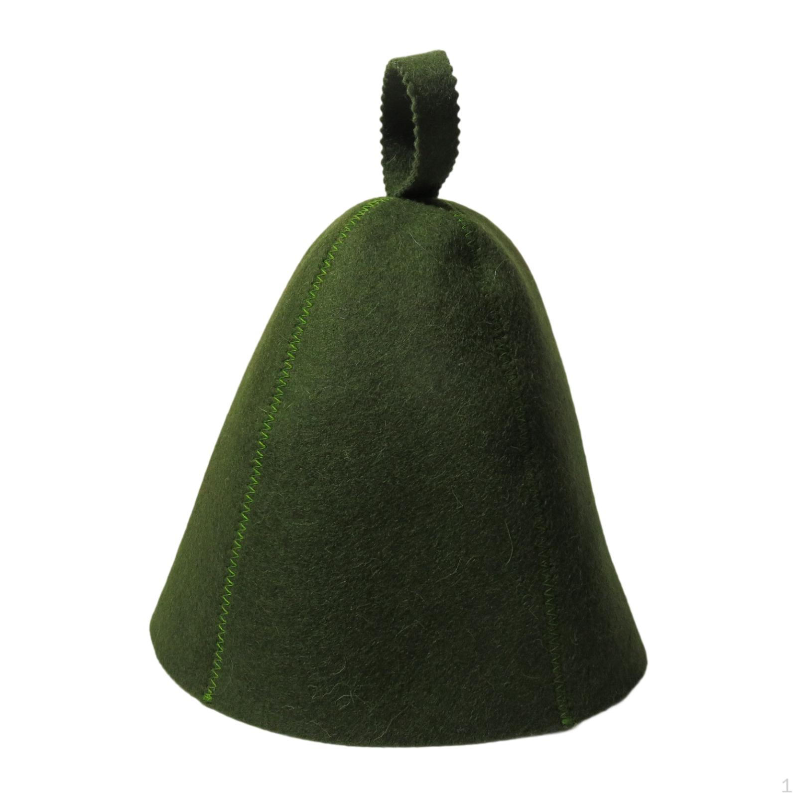 

Banya Cap for Sauna Use And Bathing Accessories темно-зелений колір