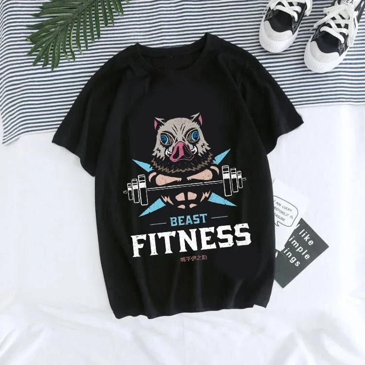 Tanjirou Kamado Kaus Wanita Kimetsu Kaus Wanito Printed Harajuku T-shirt Women's T-Shirt Kaus Grafis Anime Demon Slayer Uniseks