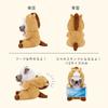 Livheart Hooded Sitting Body Pillow, Medium, Premium Sleepy Animals Hana the Pug (Total Length: Approx. 31cm), Horse, Zodiac Plush Toy, 37029-32