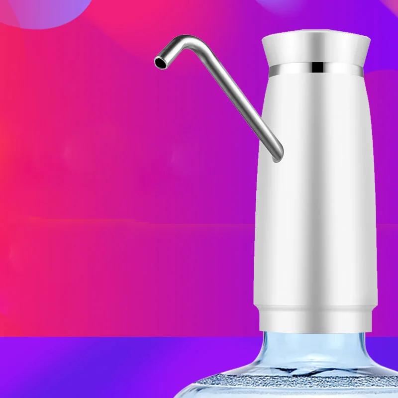 Mini-Wasserspender, Fasswasserpumpe, USB-aufladbare automatische elektrische Wasserpumpe für den Haushalt, Wasserflaschenpumpenspender