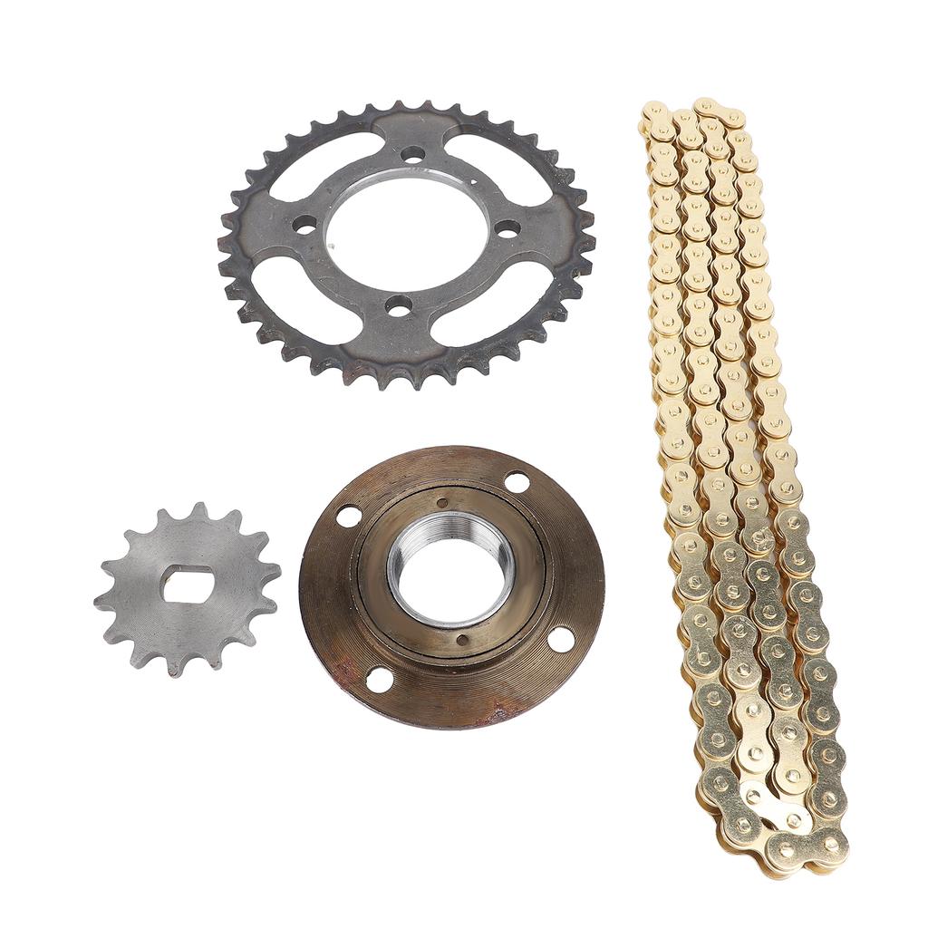 420 Kettenradsatz 96 Kettenglieder ID 12x17mm 14Z vorderes Kettenrad 36Z hinteres Kettenrad Leerlauf ohne Zähne