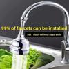 Bateria zlewozmywakowa bryzgoszczelny przegub uniwersalny, uniwersalne przedłużenie, trójpozycyjny kuchenny wzmacniacz, dysza, zewnętrzna głowica prysznicowa