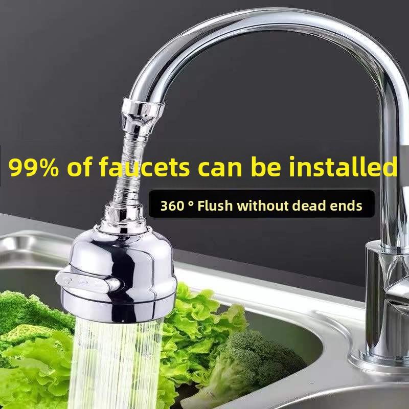 Bateria zlewozmywakowa bryzgoszczelny przegub uniwersalny, uniwersalne przedłużenie, trójpozycyjny kuchenny wzmacniacz, dysza, zewnętrzna głowica prysznicowa