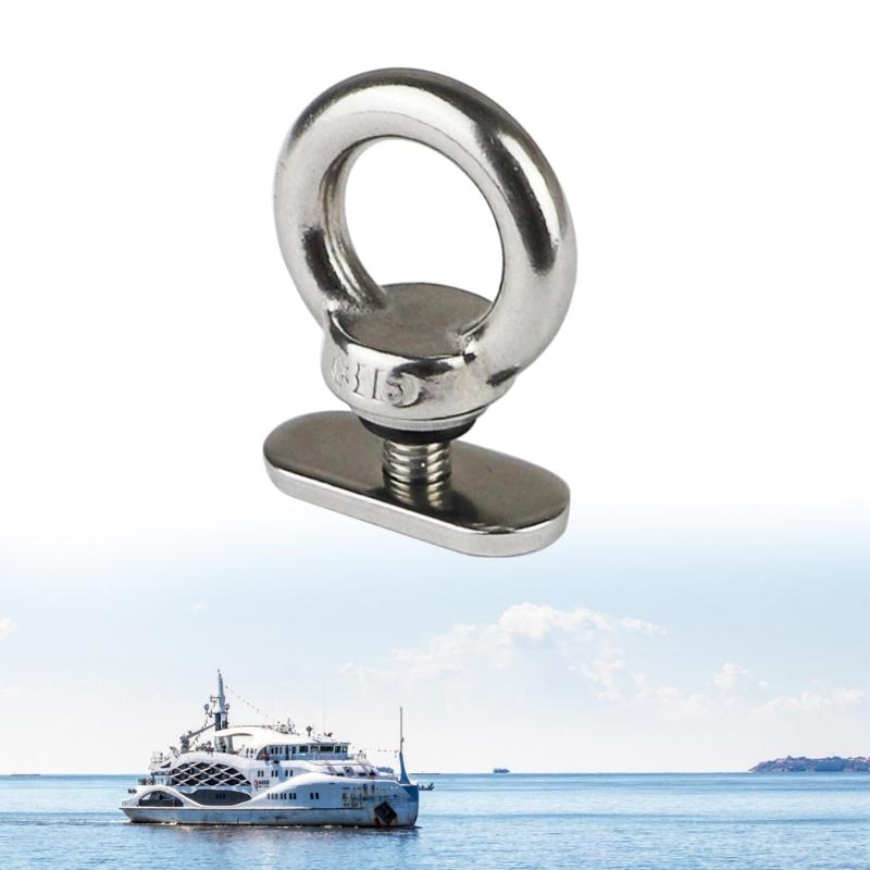 Marine Stainless Steel Sliding Rail Locking Boat Track Mount Tie Down Eyelet Hardware For Secure Equipment Mounting