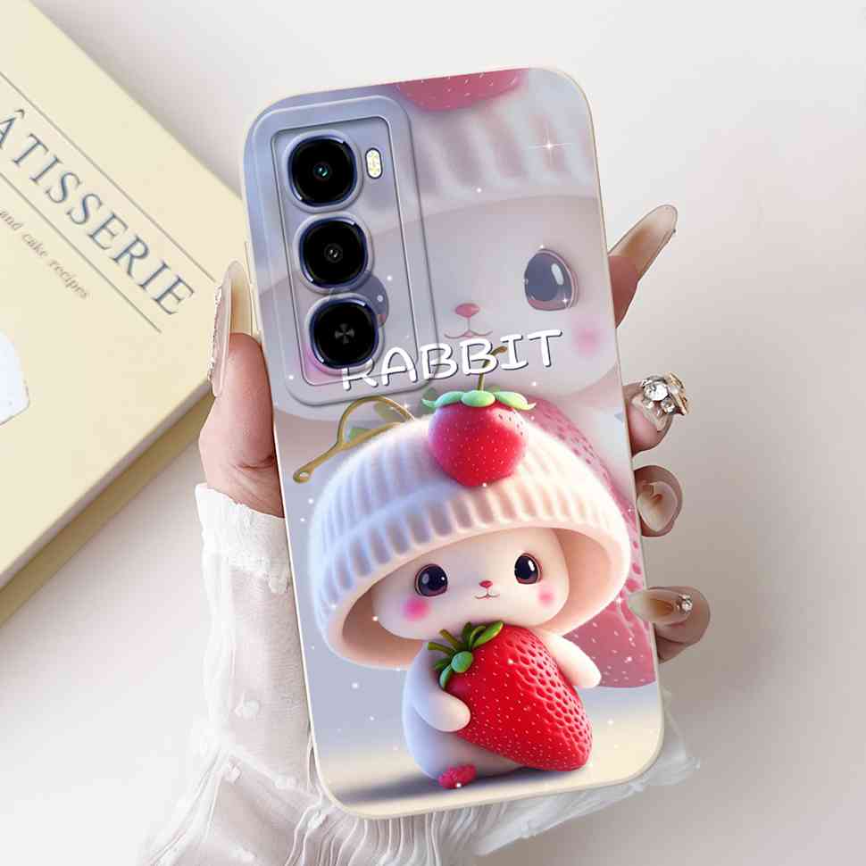 For itel City 100 4G C671L Case Cute Butterfly Rabbit Soft Silicone Back Cover For ITEL City100 4G 6.75" Fashion Bow Phone Shell