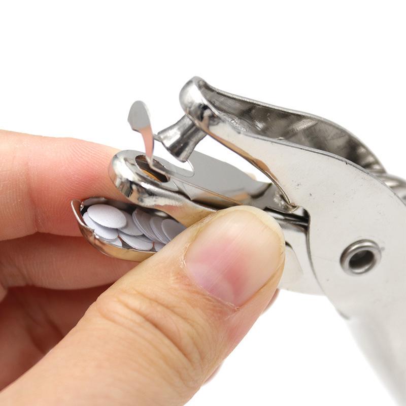 Single Hole Puncher, 6mm/3mm Diameter, Punches 1-8 Sheets, One-Handed Use