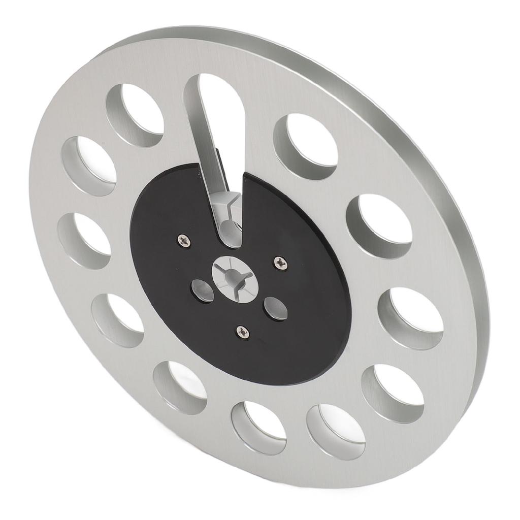 1 4 7 Inch Empty Tape Reel Professional 11 Holes Wind Resistance Metal Takeup Reel for NAB Recording Silver
