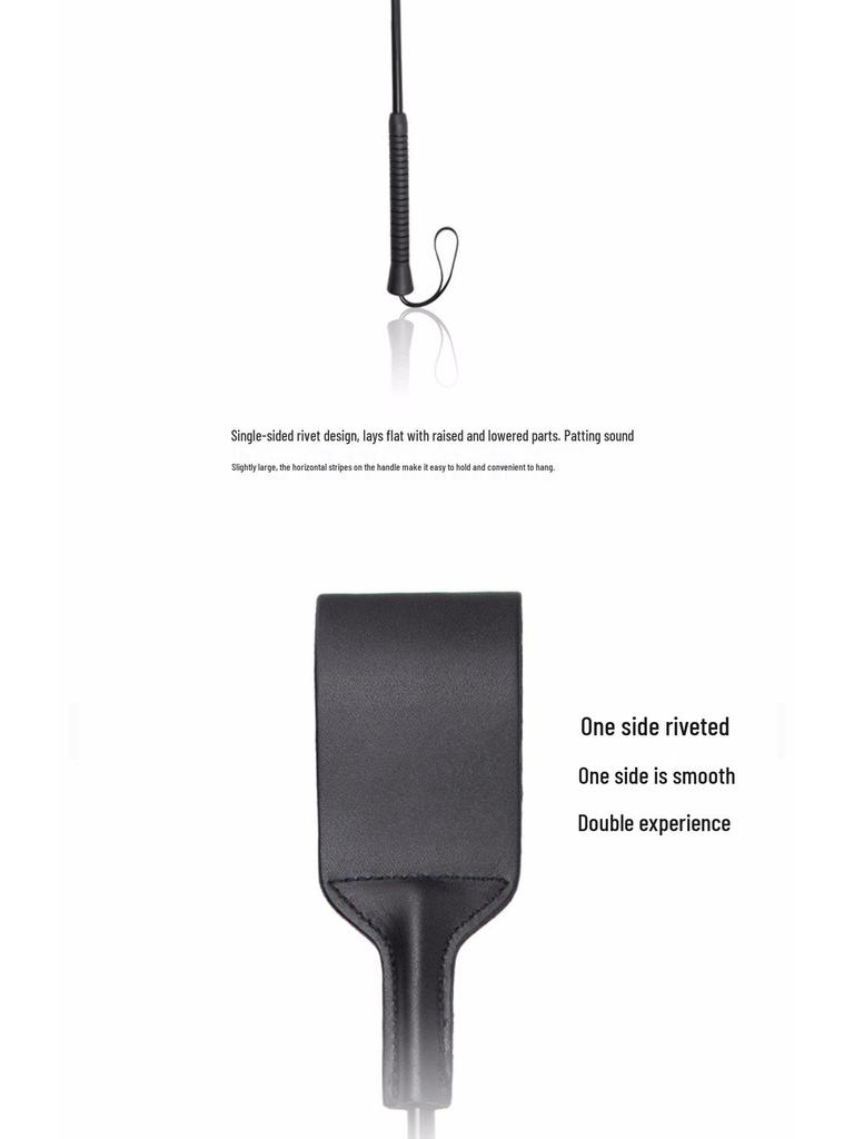 Long Handle Rivet Horsewhip: Erotic Spanking & Discipline Toy