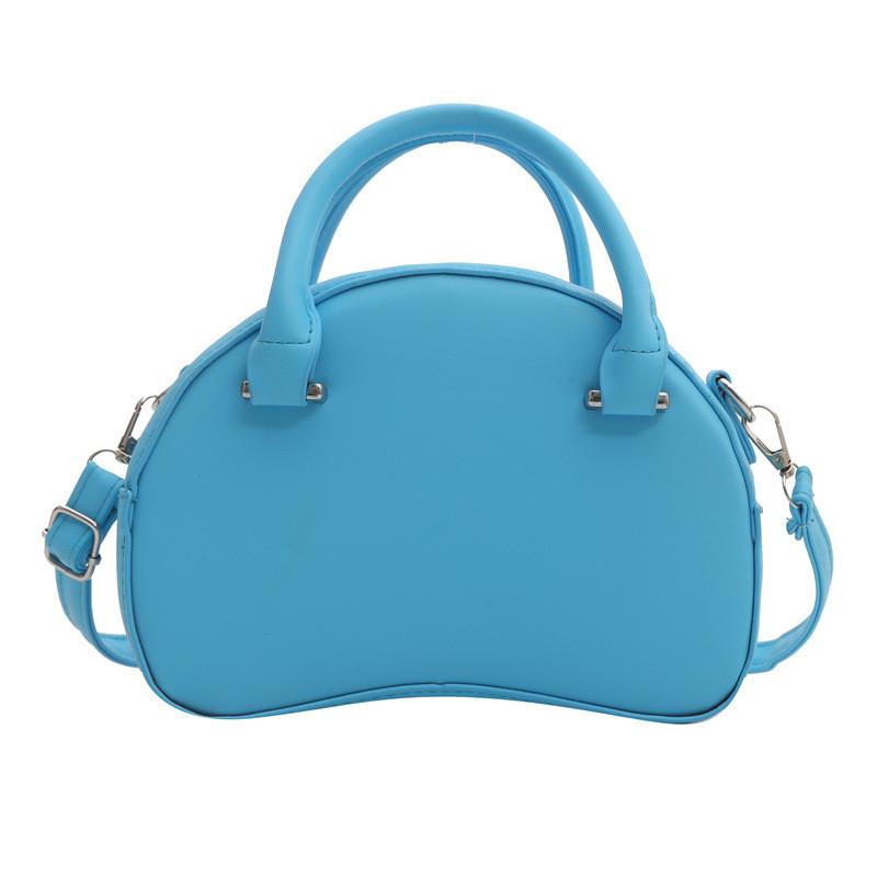 Chic Apple-shaped Handbag For Women 2024 Summer Trendy Small Pu Crossbody Bag