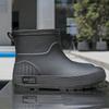 British Mountain Wading Rain Shoes Fashion Women's Rain Boots Thickened Waterproof Shoes Non-slip Flat Women's Water Shoes Thermal Cover Rubber Shoes