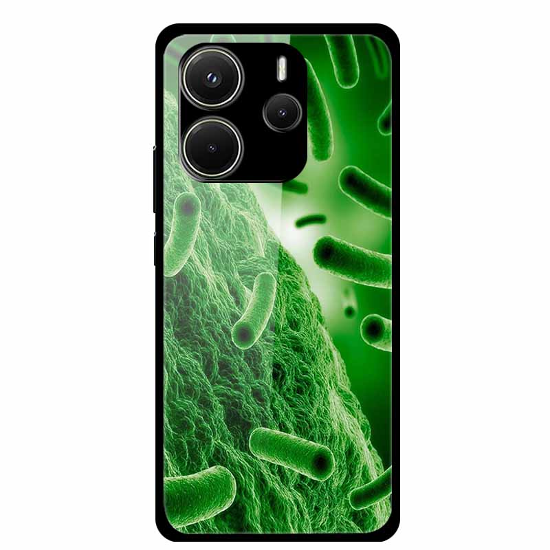 For Redmi Note 14 4G Phone Case Note14 Coque Hard Tempered Glass Back Cover For Xiaomi Redmi Note 14 5G Case Shell Soft Bumper