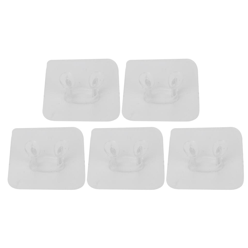 5pcs Razor Holder Multiple Uses Self Adhesive Wall Hanging Phone Holder Shower Towel Hooks