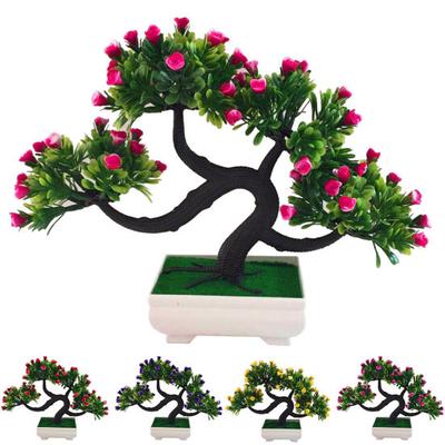 Artificial Flower Tree Plant Potted Bonsai Garden Party Desktop Furniture Decor