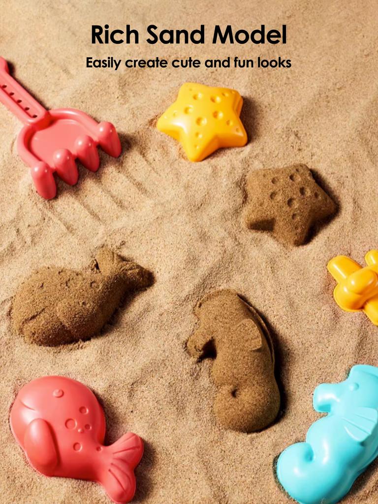 Non-Toxic 18Pcs Summer Beach Set Toys For Kids Digging Sand Plastic Bucket Watering Bottle Shovels Children Beach Water Game Toys Tools