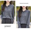 Polo Collar Knitted Cardigan: Slim Fit, Solid Color, Versatile for Spring & Autumn Women's Business Casual Wear