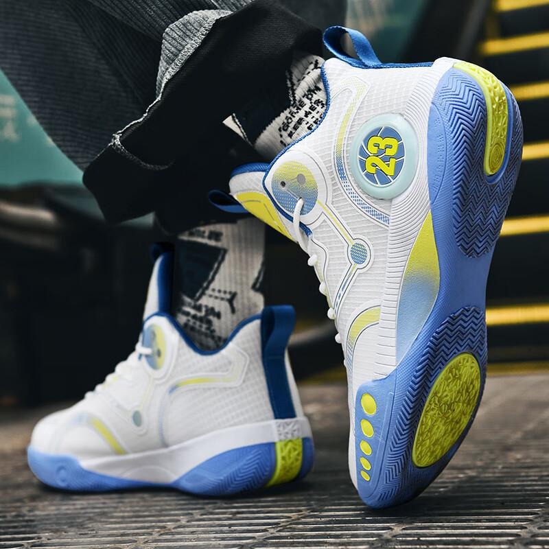 

2025 basketball sports men s shoes summer junior high school student training shock absorption older children youth running shoes women s sports shoes 45