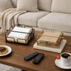Nordic Style Napkin Holder Square Design Flat Napkin Dispenser Tissue Organizer  Countertop Use