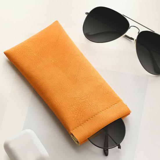 Eyeglass Glasses Sunglass Case Bag Waterproof Soft Faux Leather