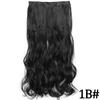 MERISIHAIR Women Fashion Long Straight Synthetic Fiber Hair Extensions 5 Clips Invisible Hairpiece for Daily Wear