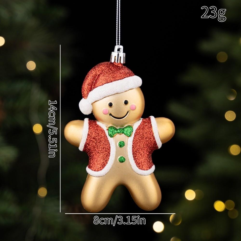 Hanging String Tree Pendant Cartoon Figurine Xmas Hanging Decor Christmas Tree Decor