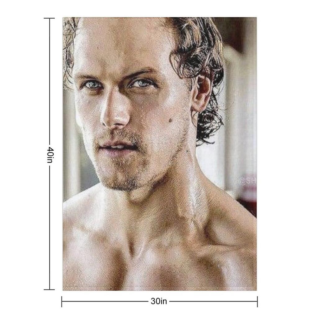 sam heughan Throw Blanket Baby Beach Cute Plaid Winter beds Blankets