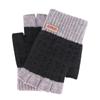 Autumn and winter thickened half-finger gloves, men's cold protection and warmth, students' knitted wool, finger-exposed cycling, velvet writing