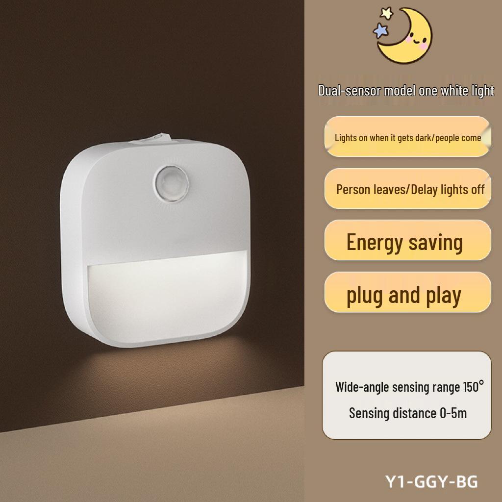 LED Smart Sensor Bedside Lamp: Creative Gift Night Light for Hallway and Corridor