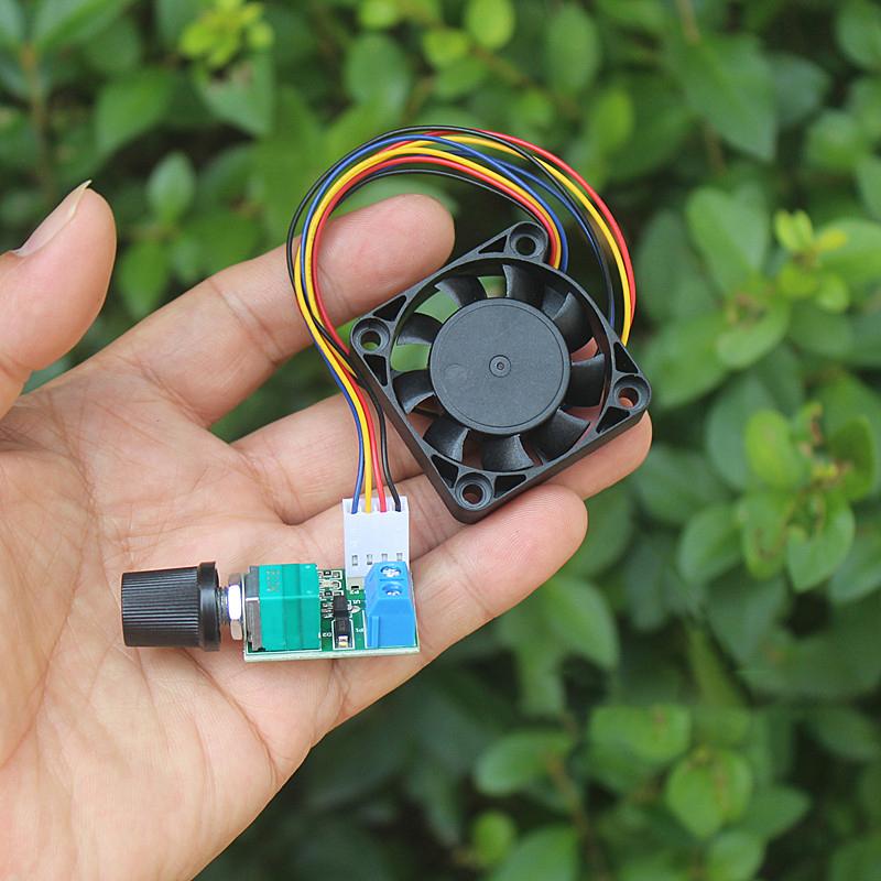 PWM Speed Controller for Computer Case Fans DC12V Low Power Mute 4 Pin Single Channel Fan Governor with Switch