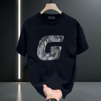 Paare Baumwoll-T-Shirt Kurzarm Schwarz Weiß Oberteile Atmungsaktiv Bequem Weich Lässig Sport Tees