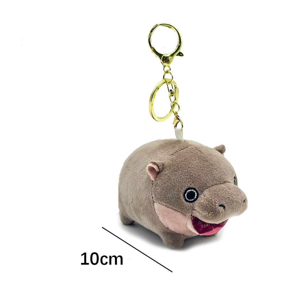 TreasuringU Hippos Moo Deng Plush Playthings Cute Infant Hippopotamus Stuffed Pillow Christmas House Slippers Toy moo deng