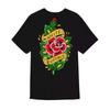 De Witte Buffel Roos Tattoo Zwart T-shirt S tot 5XL