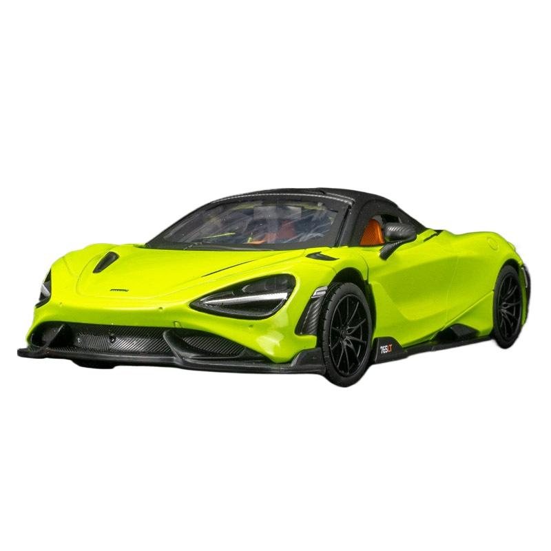 

1/24 McLaren 765LT Alloy Sports Car Model Diecasts & Toy Vehicles Metal Car Model High Simulation Collection Childrens Toys Gift зелёный