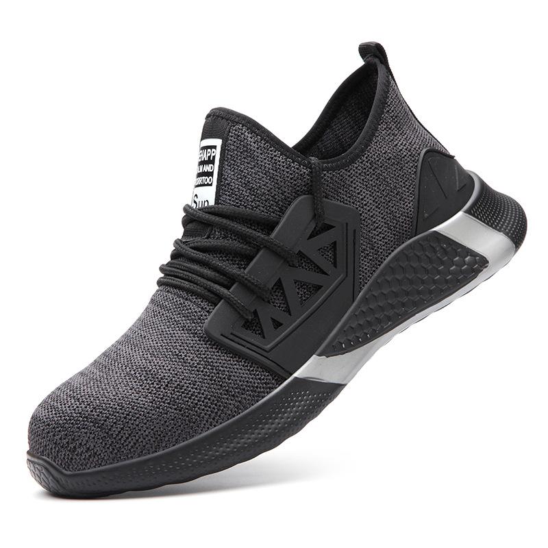 Safety Shoes Are Breathable, Labor Insurance Shoes, Men's Anti-smashing, Stab-proof and Deodorant Shoes, Soft Protective Shoes In Summer