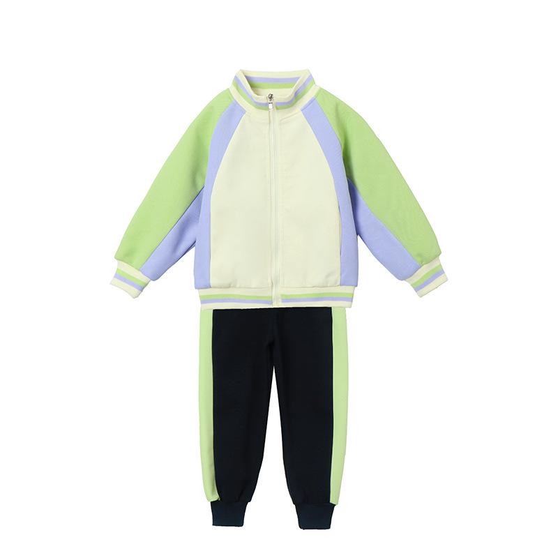 Three-Piece School Uniform Set: Autumn/Spring Sportswear & Baseball Style for Primary, Middle, and Large Kids