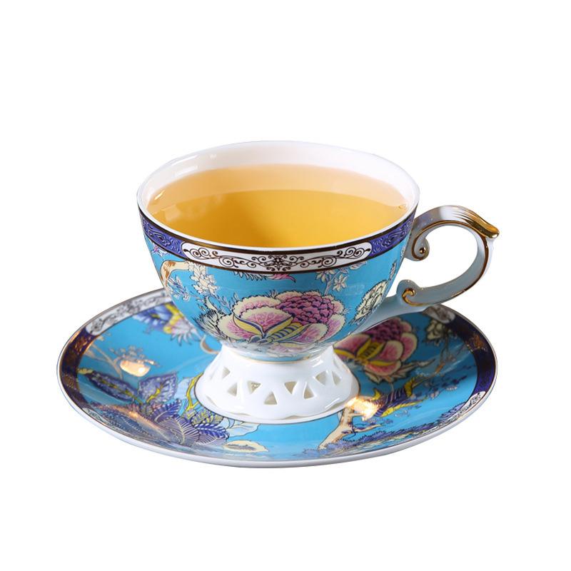 Ingrid Bone China Coffee Cup And Saucer Set Household Small Luxury English Afternoon Tea Tea Set Coffee Set