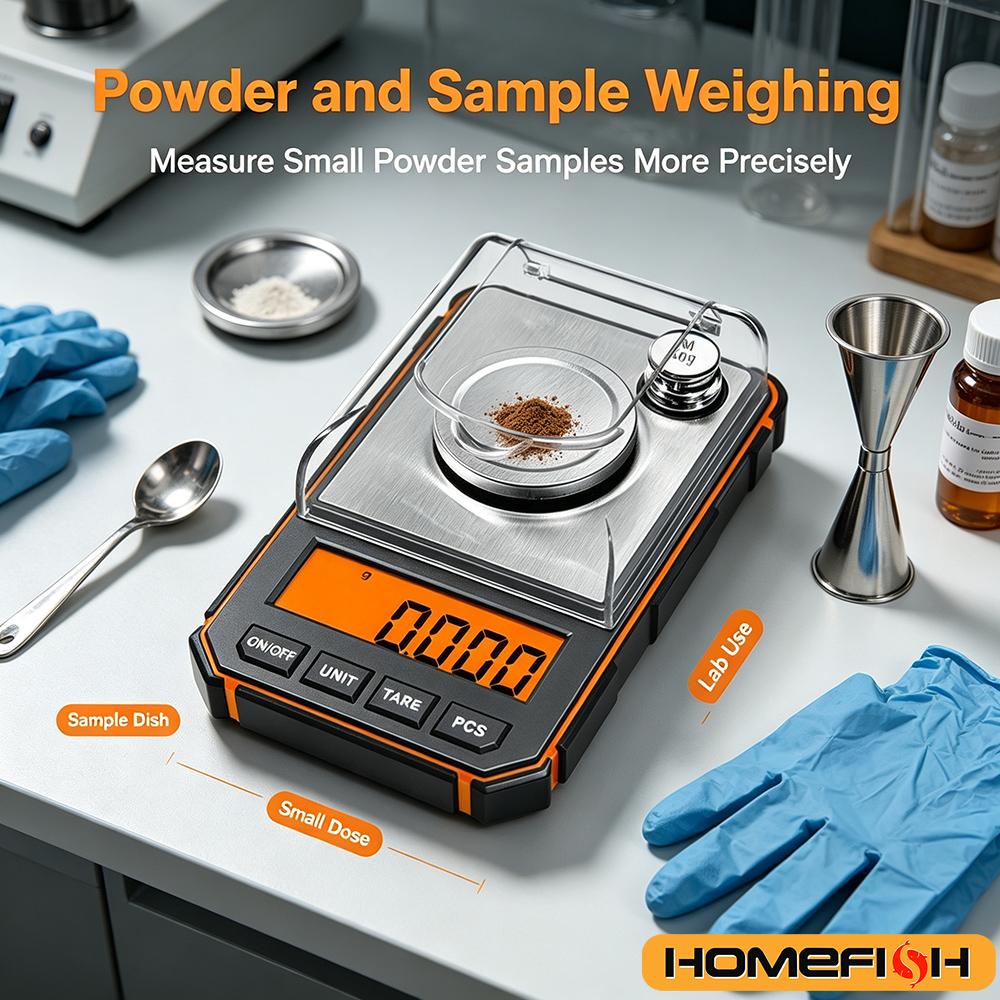 High Precision Mini Digital Scale 0.001g Accuracy 50g Capacity Pocket Jewelry Milligram Scale for Precision Weighing