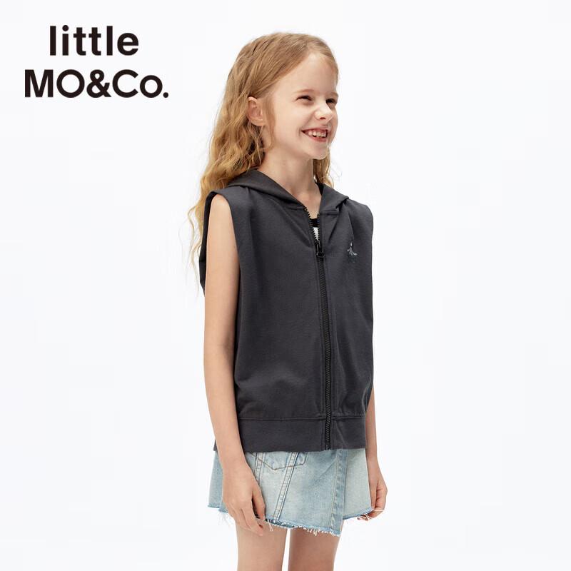 Little MO&Co. Kuromi Moisture-Wicking Girls Hooded Vest Sweatshirt 120